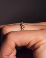 Load image into Gallery viewer, 1.00 TCW Round Cut Lab Grown Diamond Wedding Band Gift For Her Mapple Gems