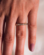 Load image into Gallery viewer, 1.00 TCW Round Cut Lab Grown Diamond Wedding Band Gift For Her Mapple Gems