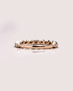 Load image into Gallery viewer, 0.15 TCW Round Cut Lab Grown Diamond Wedding Band Gift For Her Mapple Gems