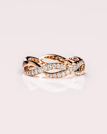 0.40 TCW Round Cut Lab Grown Diamond Wedding Band Gift For Her Mapple Gems