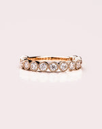 Load image into Gallery viewer, 1.00 TCW Round Cut Lab Grown Diamond Wedding Band Gift For Her Mapple Gems