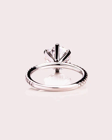 Conflict-Free Round Brilliant Cut Diamond Look Ring