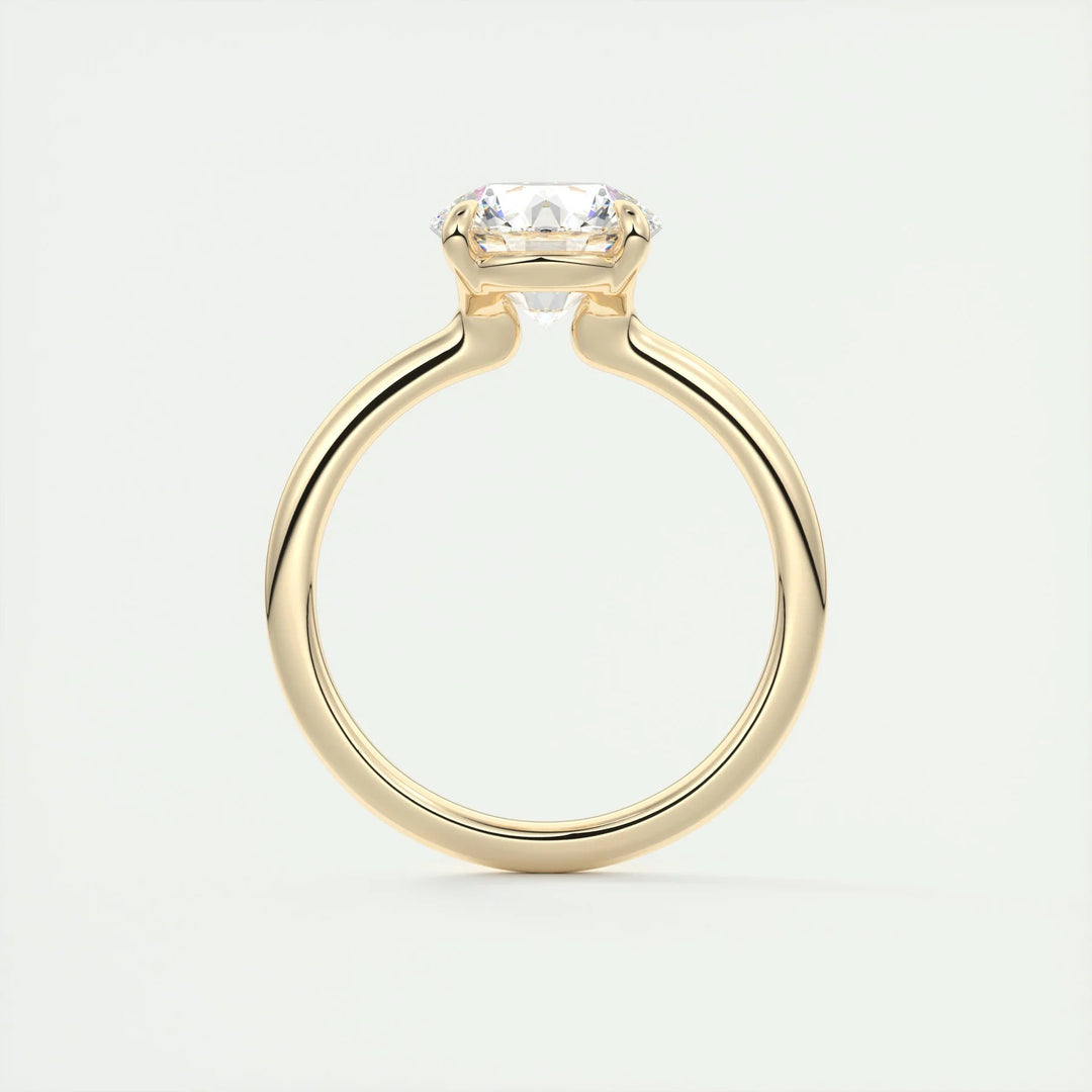 Elegant Round Moissanite Anniversary Ring