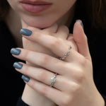 Load image into Gallery viewer, Conflict-Free Round Moissanite Pave Engagement Jewelry