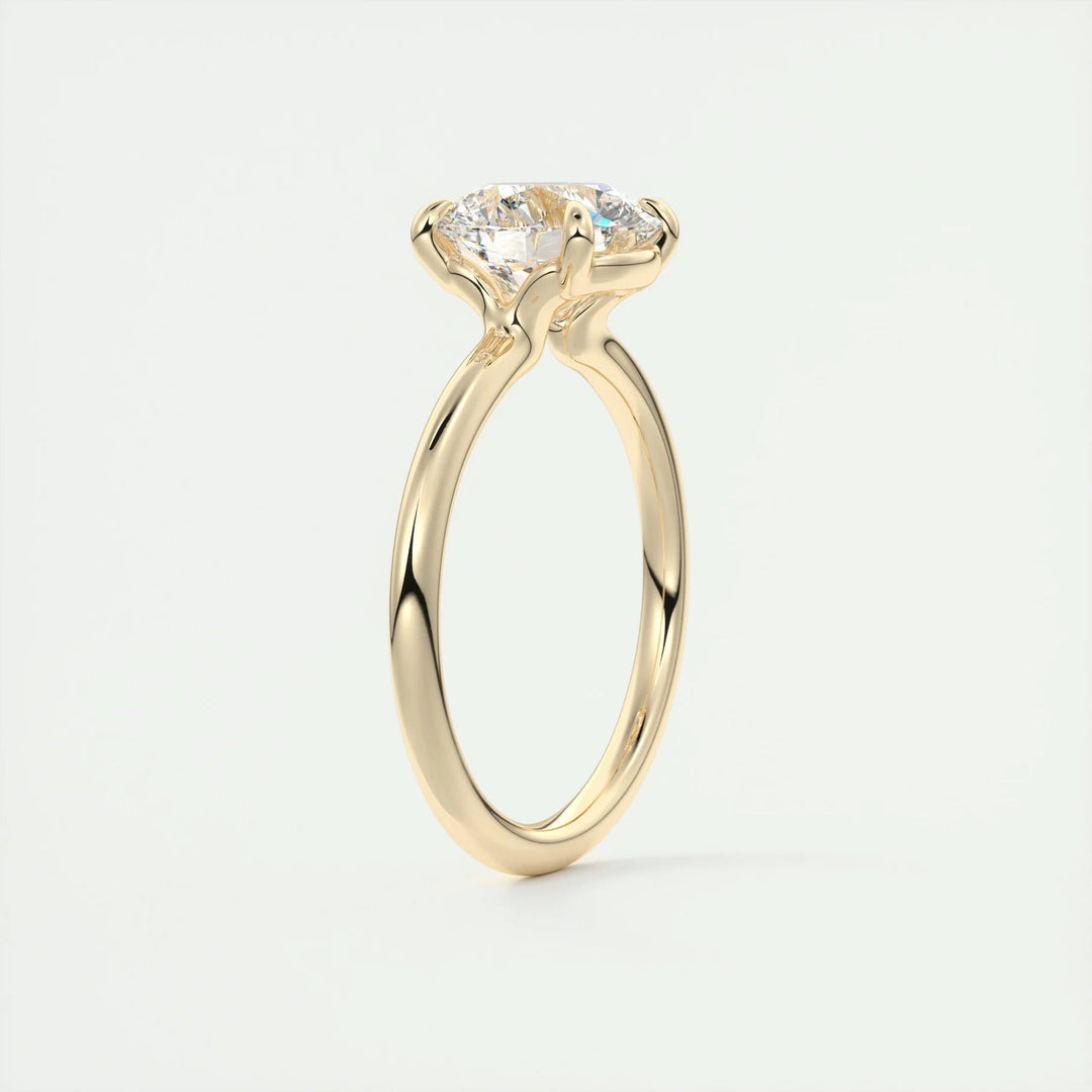 Handmade Round Cut Moissanite Bridal Jewelry