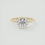 Load image into Gallery viewer, Round Cut Moissanite Solitaire Engagement Ring