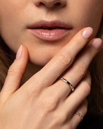 Load image into Gallery viewer, 1.70mm Round Cut Moissanite Open Diamond Wrap Wedding Band Mapple Gems