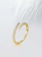Load image into Gallery viewer, 1.70mm Round Cut Moissanite Open Diamond Wrap Wedding Band Mapple Gems