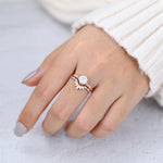 Load image into Gallery viewer, 2 CT Round Moissanite Milgrain Bridal Ring Set Vintage Engagement Ring Set Mapple Gems