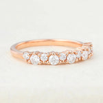 Load image into Gallery viewer, Round Shaped Moissanite Cluster Wedding Band Mapple Gems