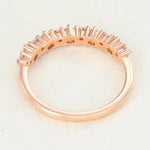 Load image into Gallery viewer, Round Shaped Moissanite Cluster Wedding Band Mapple Gems