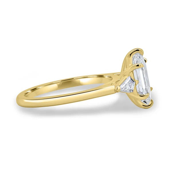 Hexagon trilogy ring side view
