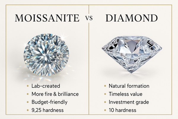 Everything You Need to Know About Moissanite Vs. Diamonds