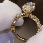 Load image into Gallery viewer, Elongated Marquise Promise Ring for Women