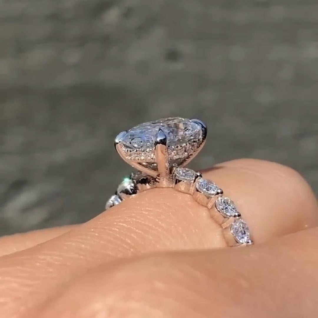 Conflict-Free Moissanite Bridal Ring