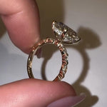 Load image into Gallery viewer, Timeless Moissanite and Marquise Diamond Ring
