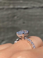 Load image into Gallery viewer, Custom Made Bubble Band Bridal Ring