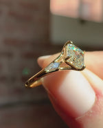 Load and play video in Gallery viewer, Handmade Asscher Cut Solitaire Bridal Ring