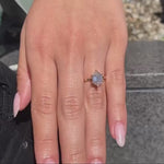Load and play video in Gallery viewer, Handmade Hexagon Solitaire Bridal Ring