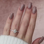 Load and play video in Gallery viewer, Handmade Oval Moissanite Anniversary Ring