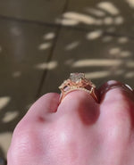 Load and play video in Gallery viewer, Handmade Colorless Diamond Promise Ring