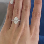 Load and play video in Gallery viewer, Elegant Halo Promise Ring for Brides