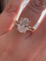 Load and play video in Gallery viewer, Handmade Oval Cut Bridal Ring Set