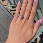 Load and play video in Gallery viewer, Solid Gold Classic Moissanite Anniversary Ring