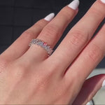 Load and play video in Gallery viewer, Vintage Inspired Marquise Stacking Ring