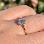 Load image into Gallery viewer, Conflict-Free Moissanite Bridal Ring with Cathedral Style