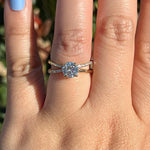 Load image into Gallery viewer, Round Cut Moissanite Split Shank Engagement Ring Pave Wedding Ring Mapple Gems