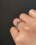 Load image into Gallery viewer, Round Moissanite Band Colorless Moissanite Engagement Band Eternity Moissanite Wedding Band Moissanite Proposal Band Mapple Gems