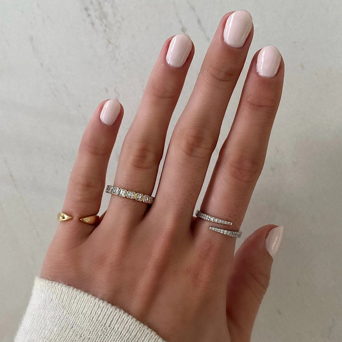 Fancy-Shape Eternity Bands: Oval, Emerald, Pear, Marquise and Heart
