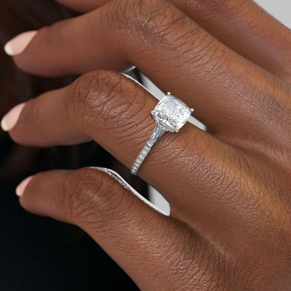 Moissanite Princess vs Cushion Cut: Modern Square or Vintage Square?