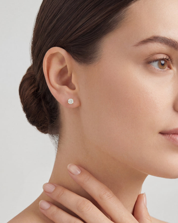 Cushion Cut Stud Earrings: Soft Corners, Softer Light, and an Honest Size Trade