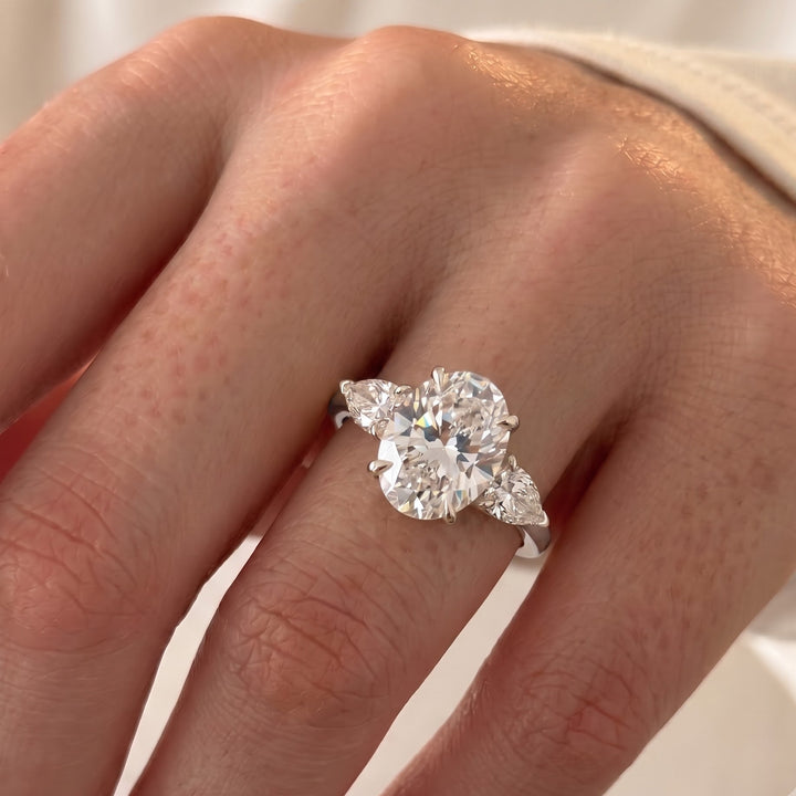 Winnie Harlow's Engagement Ring: The Oval and Pear Three-Stone