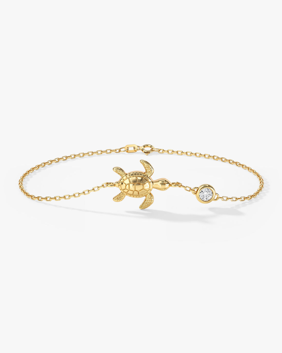 Sea Turtle Moissanite Bracelet image 1