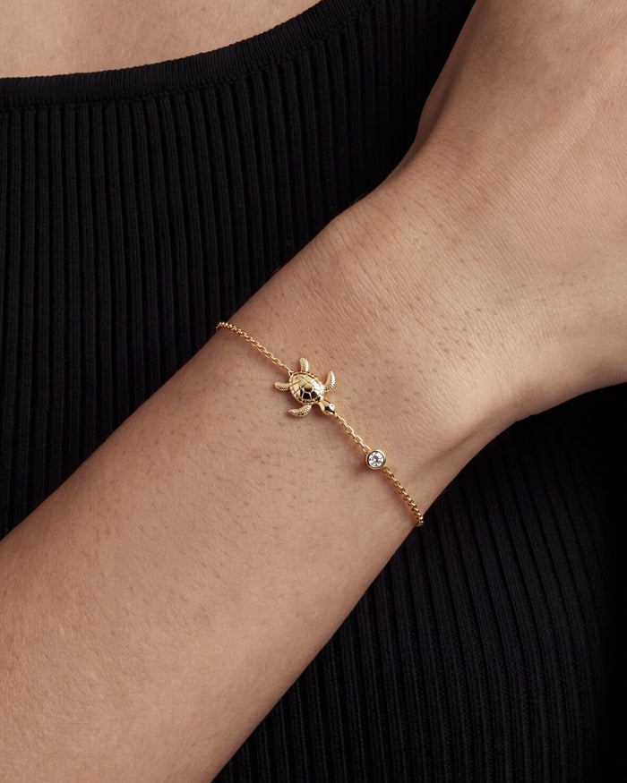 Sea Turtle Moissanite Bracelet image 2