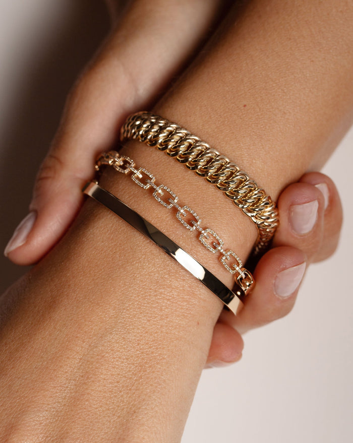 Chain Link Station Moissanite Bracelet image 2