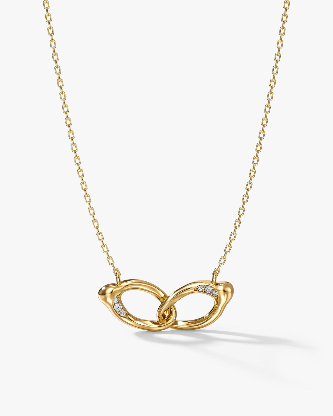 Organic Loops Moissanite Pendant Necklace image 1