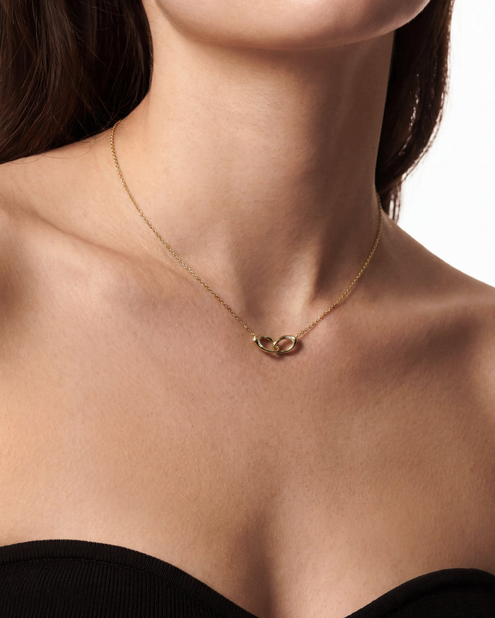 Organic Loops Moissanite Pendant Necklace image 2