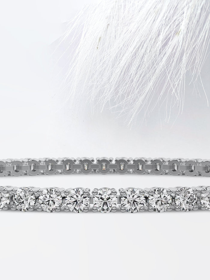 3mm Round Classic Moissanite Tennis Bracelet image 2