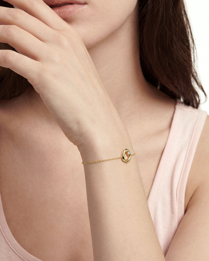 Open Circle Moissanite Bracelet image 2