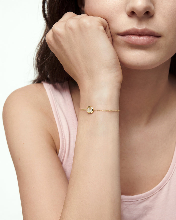 Pebble Pave Moissanite Bracelet image 2