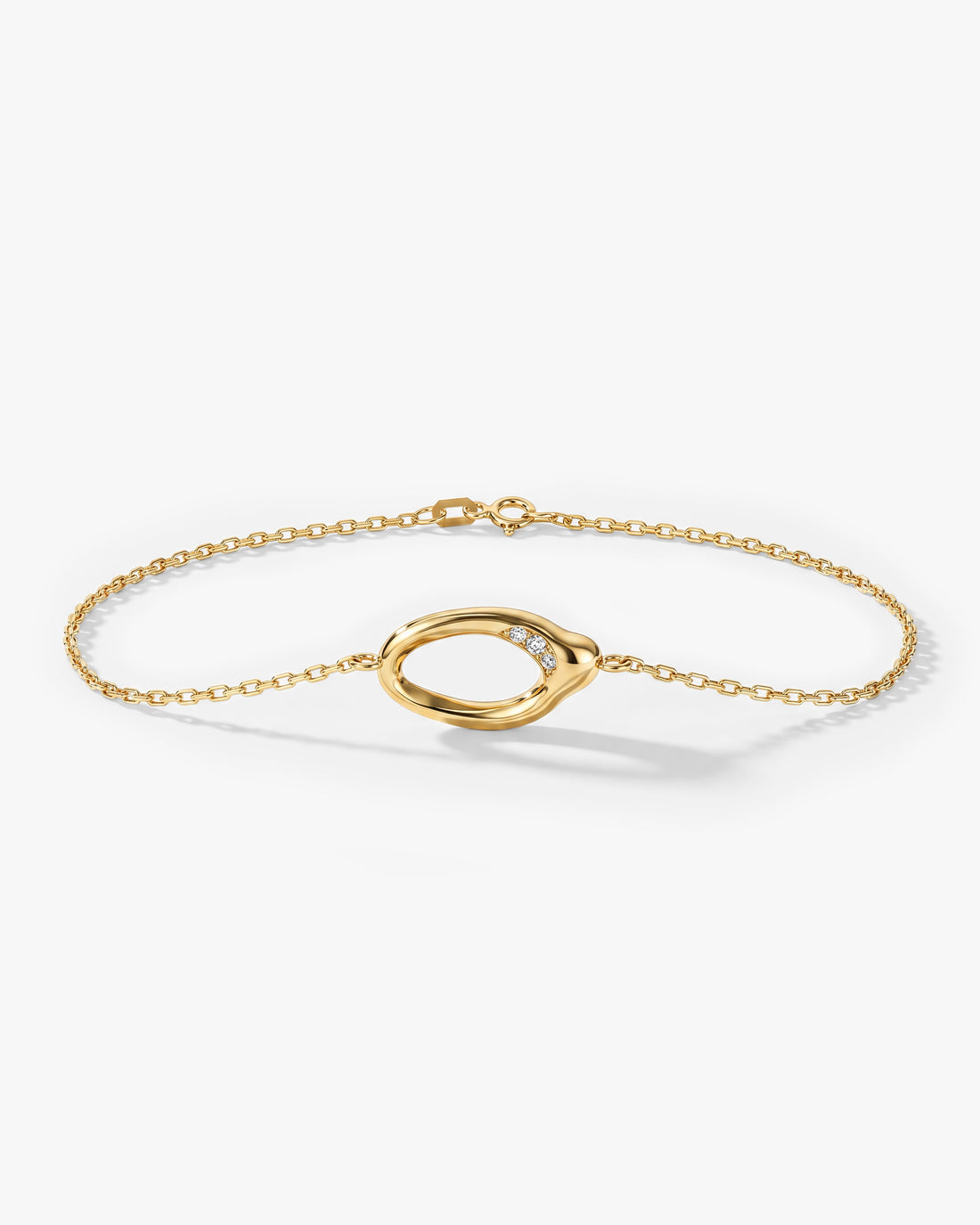 Open Oval Moissanite Bracelet image 1