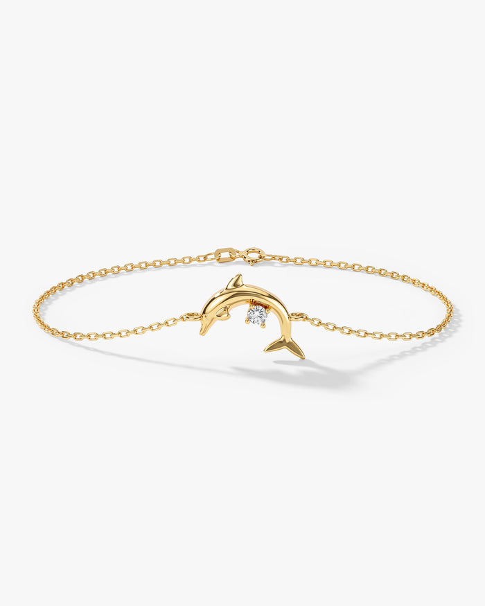 Leaping Dolphin Moissanite Bracelet image 1