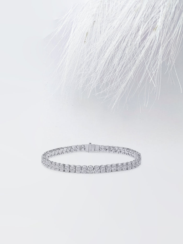 Oval Cut Moissanite Tennis Bracelet image 1