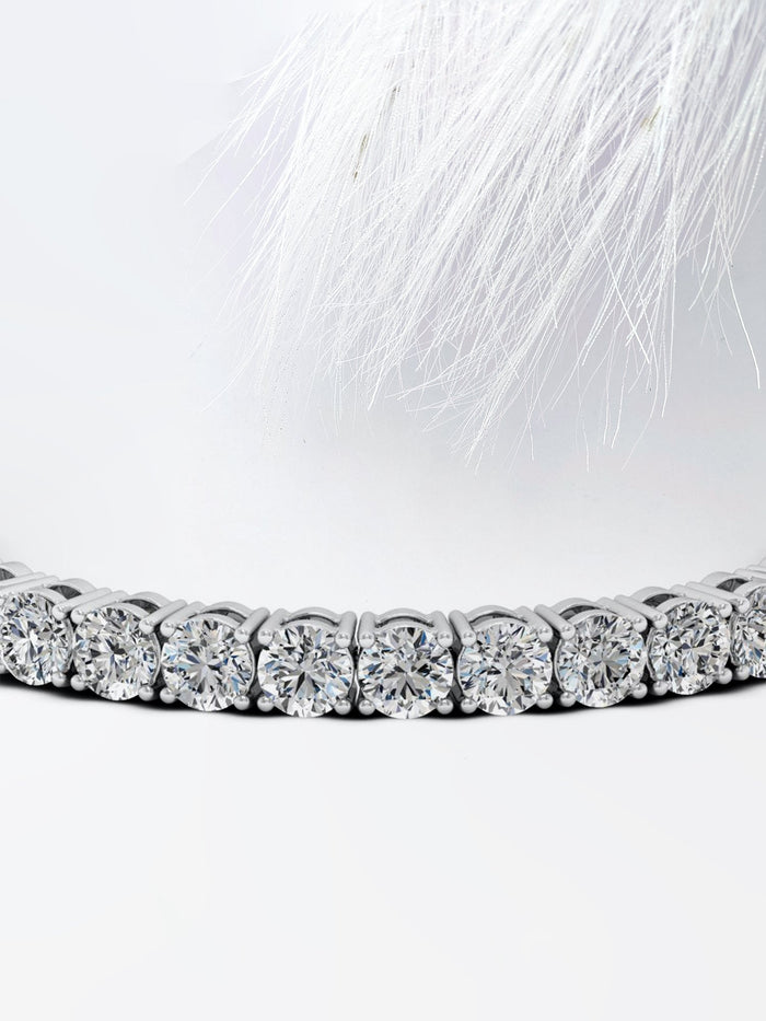6mm Round Moissanite Tennis Bracelet image 2