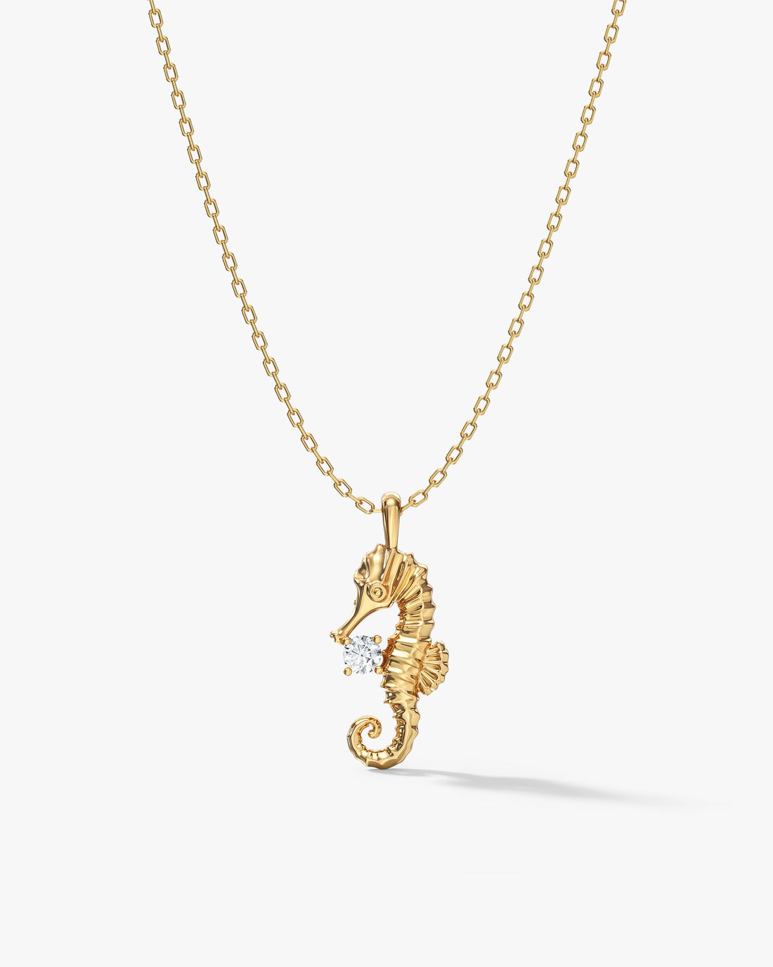 Seahorse Moissanite Pendant Necklace image 1