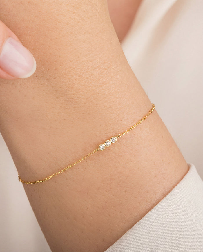 Trio Moissanite Bracelet image 2